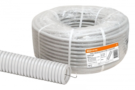 TDM ELECTRIC SQ0401-0006 Труба гофр.ПВХ d 50 с зондом (20 м) легкая TDM
